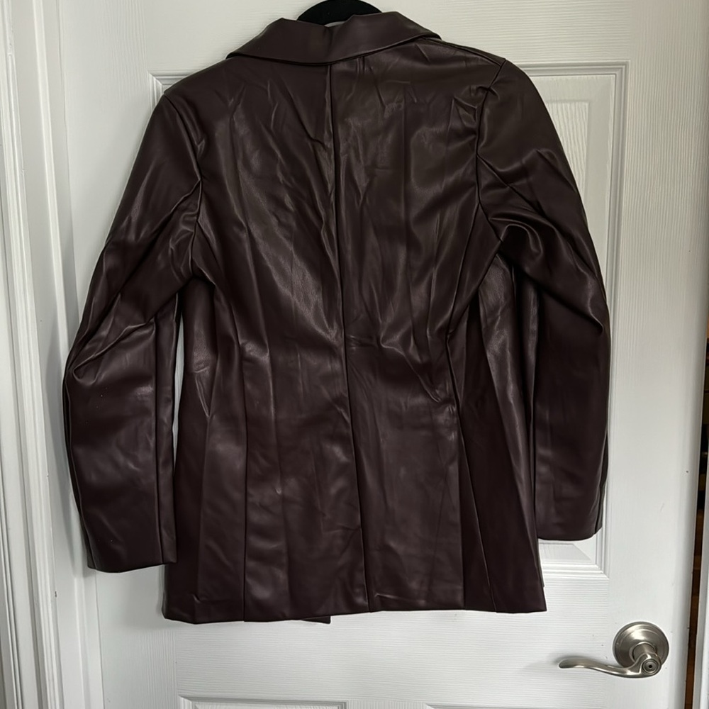 New VRG girl vegan leather blazer - Picture 3 of 3